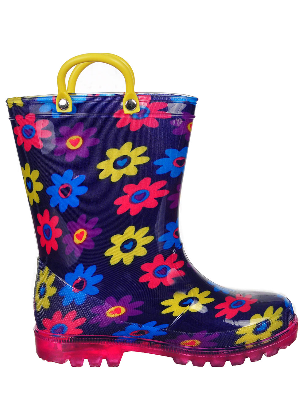Tailles 5-12 Lilly Girls /'Light-Up Caoutchouc Bottes de pluie