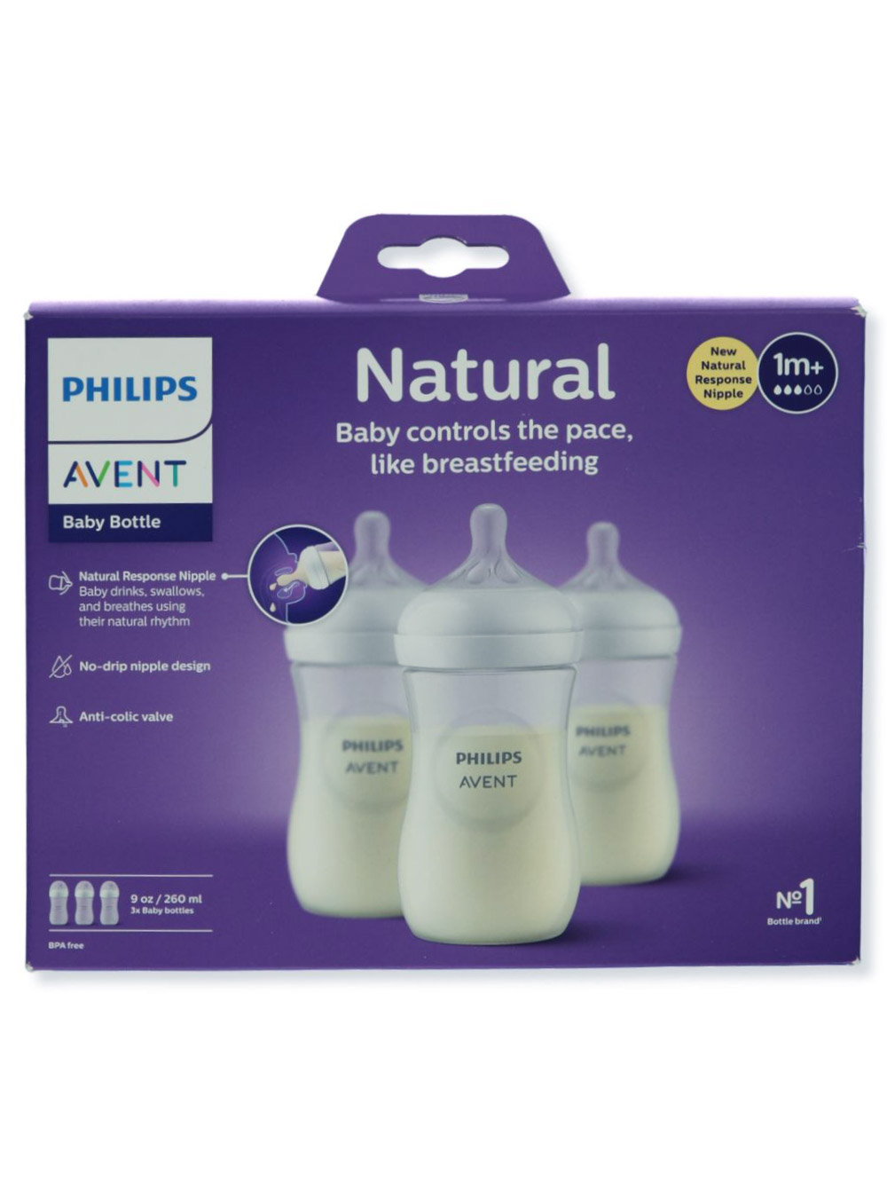 Philips AVENT BPA Free Natural Polypropylene Bottle, 4 Ounce, 1 Pack
