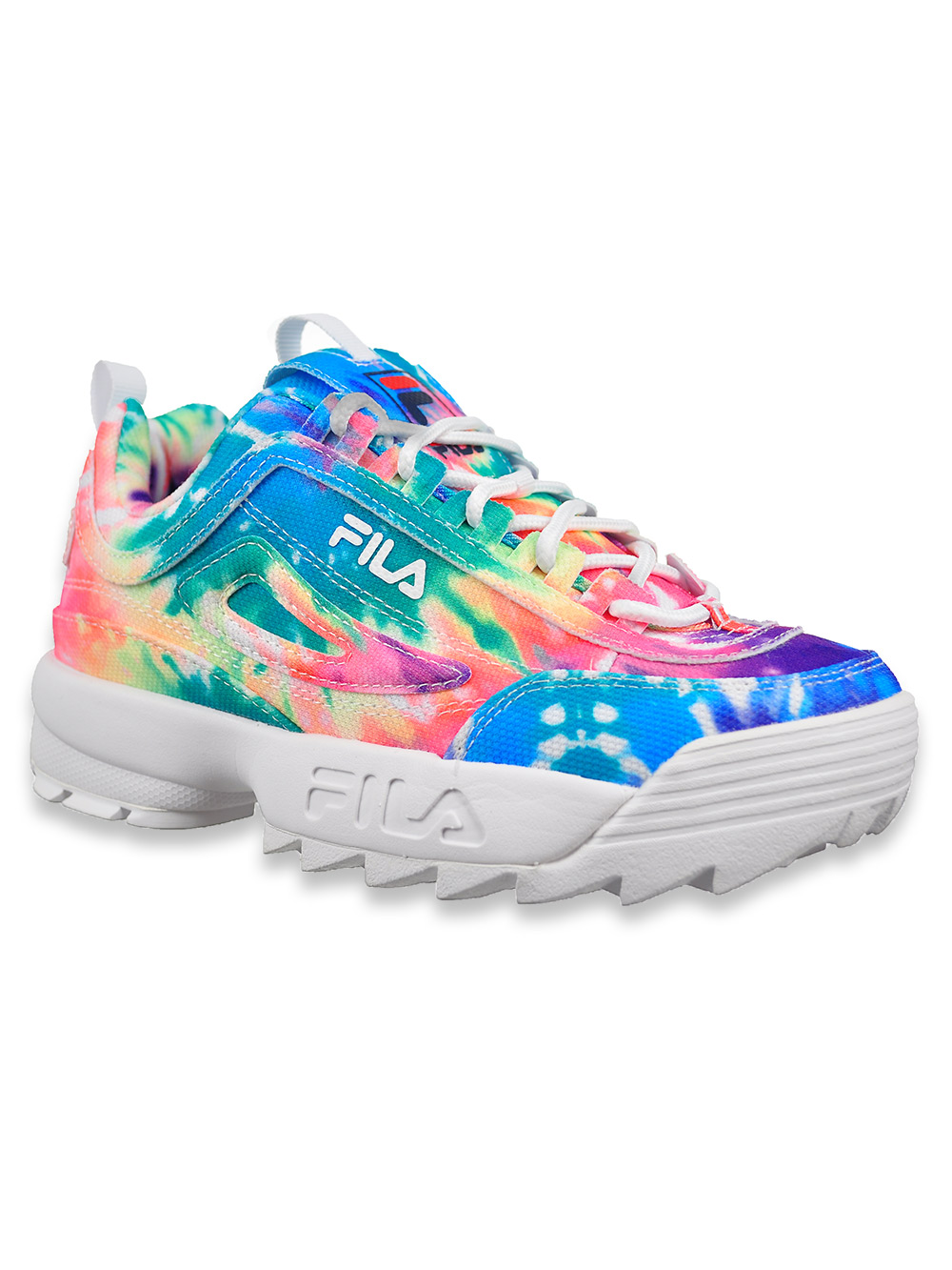 fila multi disruptor ii tie dye trainers junior