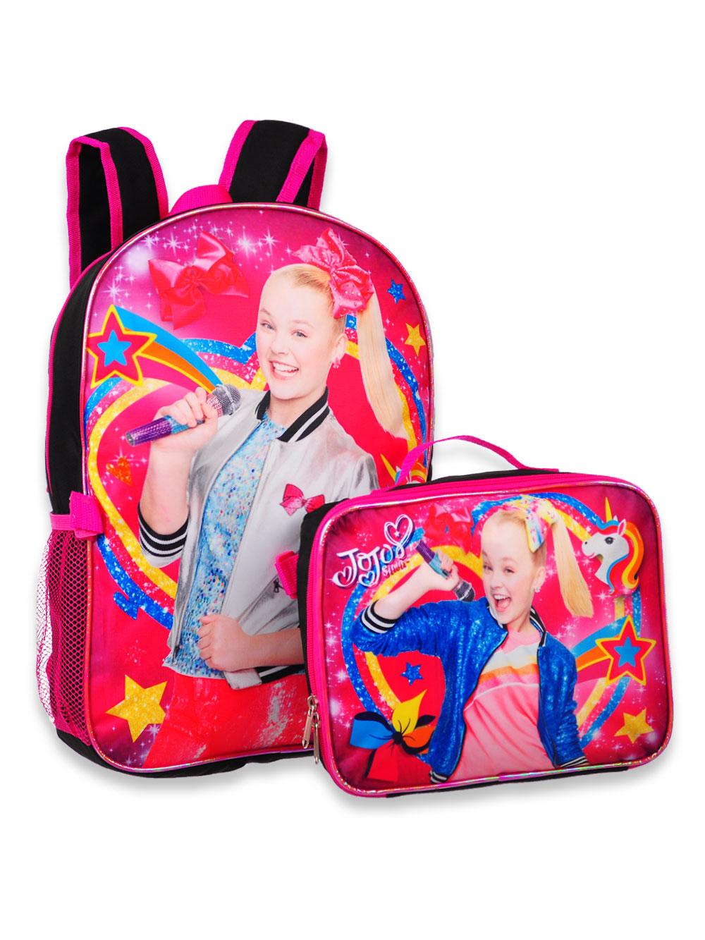 jojo siwa backpack with lunchbox