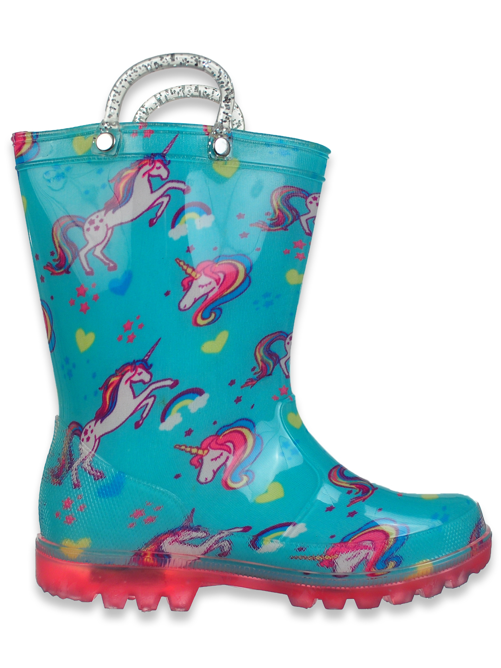 light up unicorn rain boots