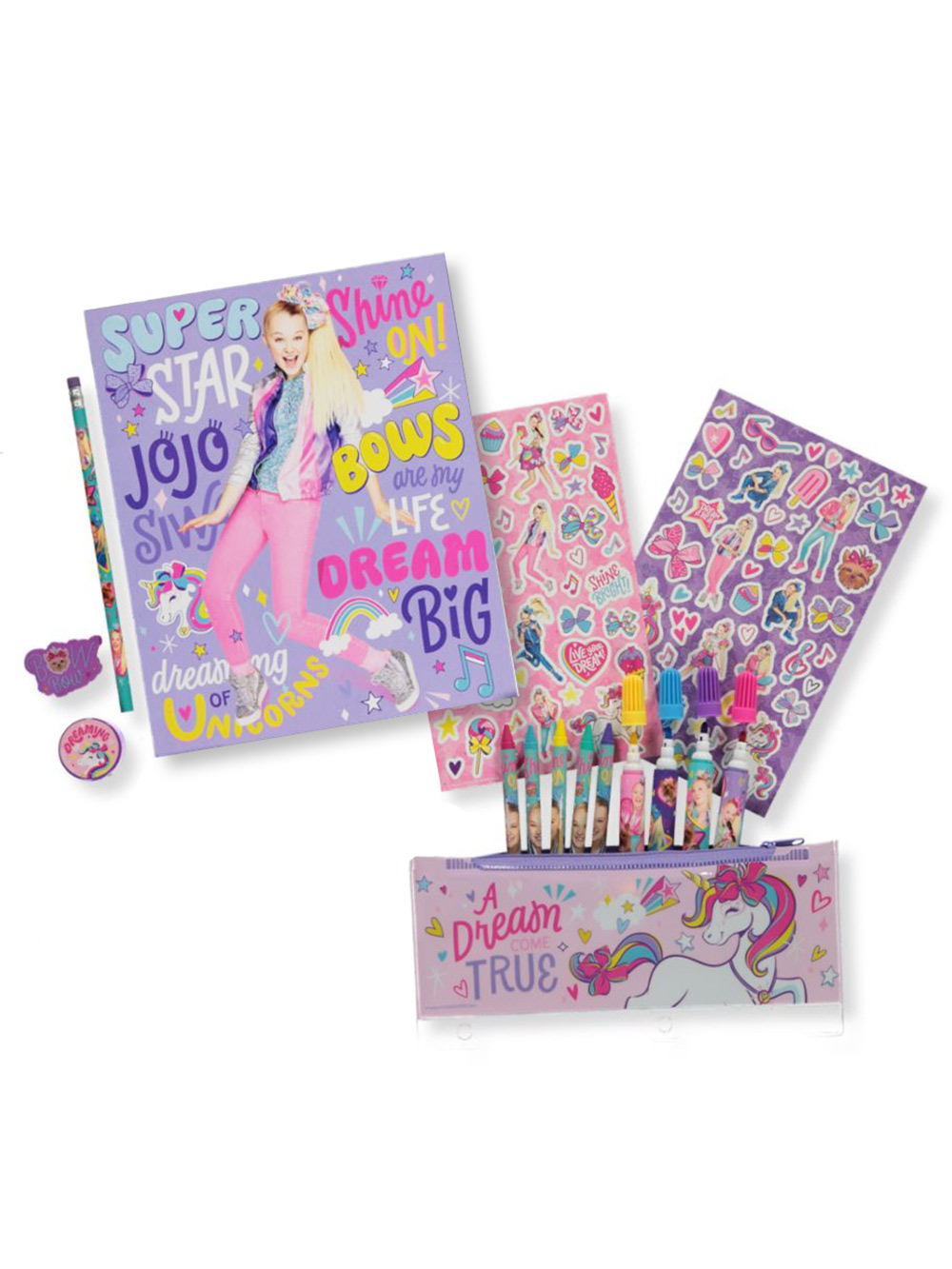 Download JoJo Siwa Kids Coloring and Sticker Set - 30 Pc. w/ Pencil ...