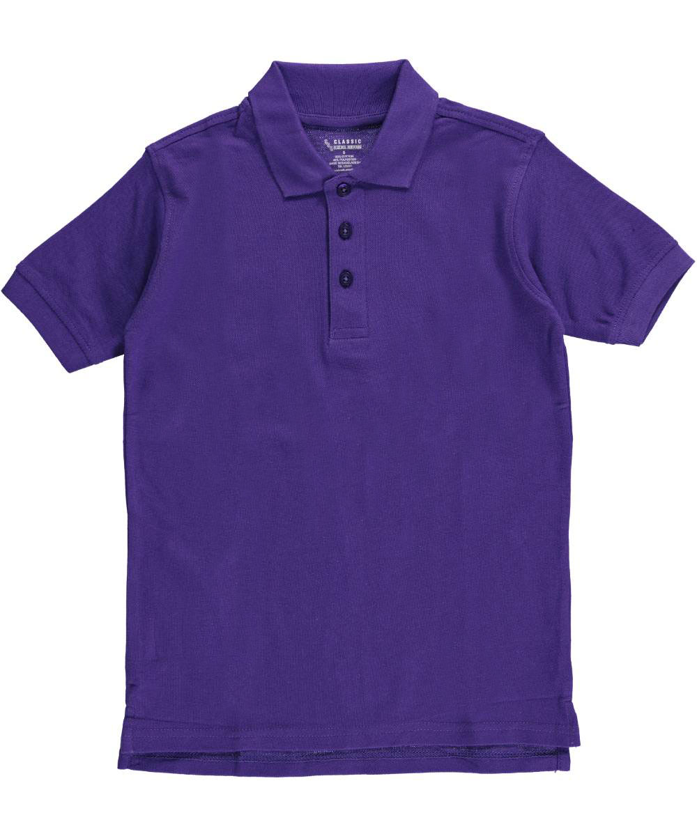 Classic School Uniform Big Boys' Pique Polo (Sizes 8 - 20) | eBay