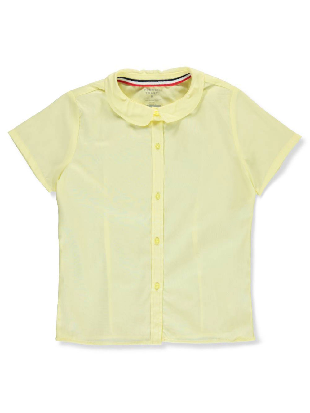 French Toast Girls' S/S Peter Pan Fitted Shirt