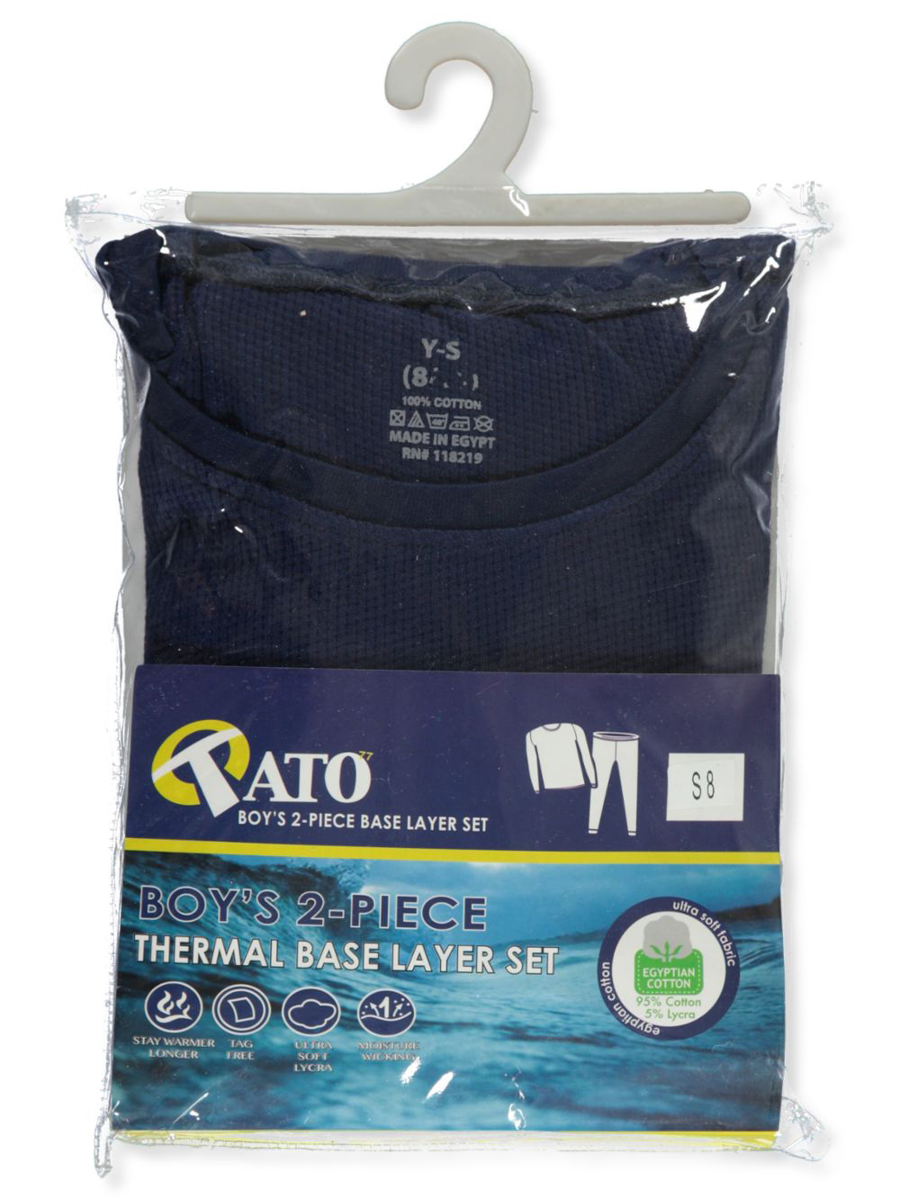 Tato Boys' 2-Piece Thermal Long Underwear